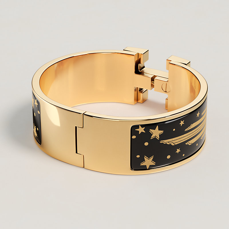 Clic Clac H Gloria Soli bracelet - Black | Hermès Singapore